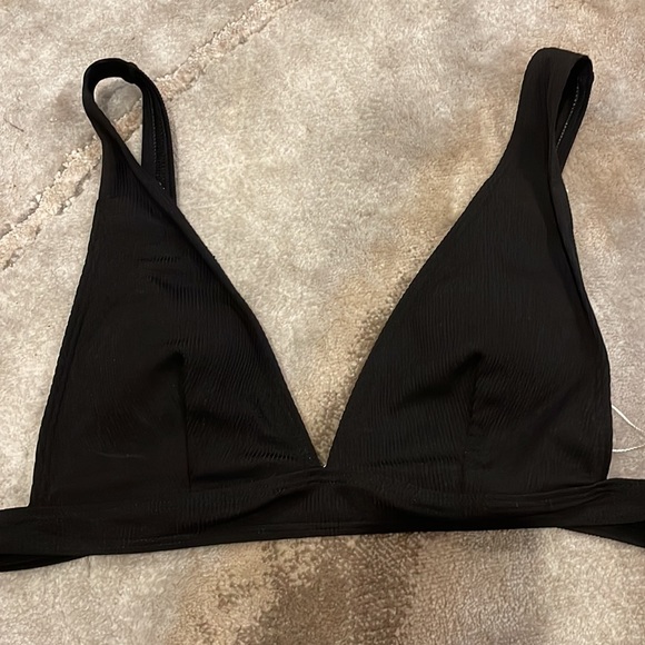 Waves Swim Black Ribbed High-Waist Bikini - Picture 5 of 8